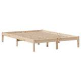 Letto senza Materasso 140x190 cm in Legno Massello di Pino