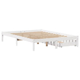 Letto senza Materasso Bianco 140x200 cm Legno Massello di Pino
