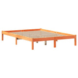 Giroletto senza Materasso Marrone Cera 140x200cm Massello Pino