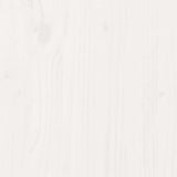 Giroletto senza Materasso Bianco 200x200 cm Legno Massello Pino