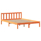 Letto senza Materasso Marrone Cera 150x200 cm in Legno di Pino