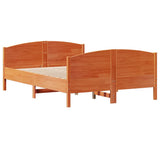 Giroletto senza Materasso Marrone Cera 140x200cm Massello Pino