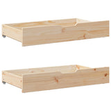 Giroletto con Cassetti 75x190 cm in Legno Massello di Pino