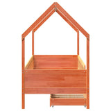 Giroletto per Bambini con Cassetti 90x190cm Legno Massello Pino