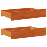 Dormeuse Letto Estraibile e Cassetti Marrone Cera 90x190cm Pino