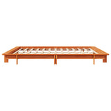 Letto senza Materasso Marrone Cera 180x200 cm in Legno di Pino