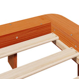 Letto senza Materasso Marrone Cera 180x200 cm in Legno di Pino