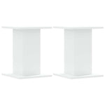 Supporti Altoparlanti 2 pz Bianchi 30x30x40cm Legno truciolato