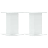 Supporti Altoparlanti 2 pz Bianchi 30x30x40cm Legno truciolato