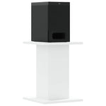 Supporti Altoparlanti 2 pz Bianchi 30x30x40cm Legno truciolato