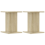 Supporti Altoparlanti 2 pz Rovere 30x30x40 cm in truciolato