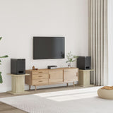 Supporti Altoparlanti 2 pz Rovere 30x30x40 cm in truciolato