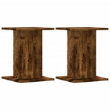 Supporti Altoparlanti 2 pz Rovere 30x30x40 cm Legno truciolato