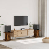 Supporti Altoparlanti 2 pz Rovere 30x30x40 cm Legno truciolato