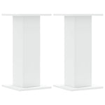 Supporti Altoparlanti 2 pz Bianchi 30x30x40cm Legno truciolato