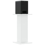 Supporti Altoparlanti 2 pz Bianchi 30x30x40cm Legno truciolato