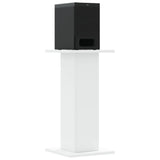 Supporti Altoparlanti 2 pz Bianchi 30x30x40cm Legno truciolato