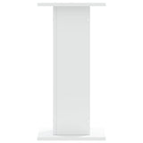 Supporti Altoparlanti 2 pz Bianchi 30x30x40cm Legno truciolato