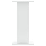 Supporti Altoparlanti 2 pz Bianchi 30x30x40cm Legno truciolato