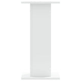 Supporti Altoparlanti 2 pz Bianchi 30x30x40cm Legno truciolato