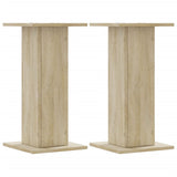 Supporti Altoparlanti 2 pz Rovere 30x30x40 cm in truciolato