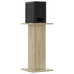 Supporti Altoparlanti 2 pz Rovere 30x30x40 cm in truciolato
