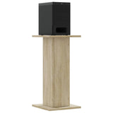 Supporti Altoparlanti 2 pz Rovere 30x30x40 cm in truciolato