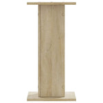 Supporti Altoparlanti 2 pz Rovere 30x30x40 cm in truciolato