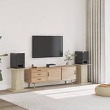 Supporti Altoparlanti 2 pz Rovere 30x30x40 cm in truciolato