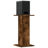 Supporti Altoparlanti 2 pz Rovere 30x30x40 cm Legno truciolato