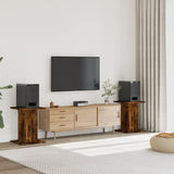 Supporti Altoparlanti 2 pz Rovere 30x30x40 cm Legno truciolato