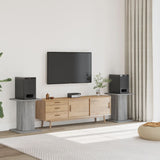 Supporti Altoparlanti 2 pz Grigio 30x30x40 cm in truciolato