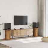 Supporti Altoparlanti 2 pz Legno 30x30x60 cm Legno truciolato