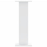 Supporti Altoparlanti 2 pz Bianchi 30x30x80cm Legno truciolato