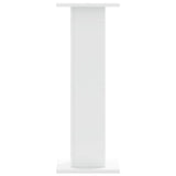 Supporti Altoparlanti 2 pz Bianchi 30x30x80cm Legno truciolato
