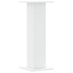 Supporti Altoparlanti 2 pz Bianchi 30x30x80cm Legno truciolato