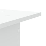 Supporti Altoparlanti 2 pz Bianchi 30x30x80cm Legno truciolato