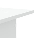 Supporti Altoparlanti 2 pz Bianchi 30x30x80cm Legno truciolato