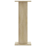 Supporti Altoparlanti 2 pz Rovere 30x30x80 cm in truciolato