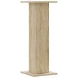 Supporti Altoparlanti 2 pz Rovere 30x30x80 cm in truciolato