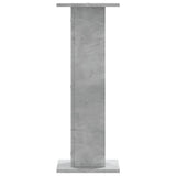 Supporti Altoparlanti 2 pz Grigio 30x30x80 cm Legno truciolato