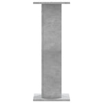 Supporti Altoparlanti 2 pz Grigio 30x30x80 cm Legno truciolato