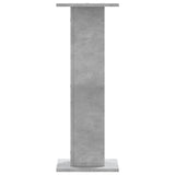 Supporti Altoparlanti 2 pz Grigio 30x30x80 cm Legno truciolato