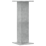 Supporti Altoparlanti 2 pz Grigio 30x30x80 cm Legno truciolato