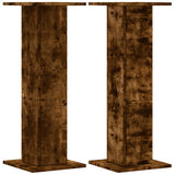 Supporti Altoparlanti 2 pz Rovere 30x30x80 cm Legno truciolato
