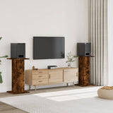 Supporti Altoparlanti 2 pz Rovere 30x30x80 cm Legno truciolato