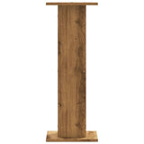 Supporti Altoparlanti 2 pz Rovere 30x30x80 cm in truciolato