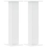 Supporti Altoparlanti 2 pz Bianchi 30x30x95cm Legno truciolato