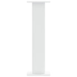 Supporti Altoparlanti 2 pz Bianchi 30x30x95cm Legno truciolato