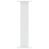 Supporti Altoparlanti 2 pz Bianchi 30x30x95cm Legno truciolato